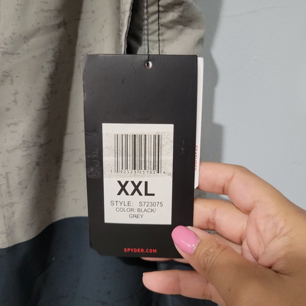 Spyder Men’s Hydro Series Hybrid Swim Shorts Size XXL Black/ Gray - Picture 3 of 4